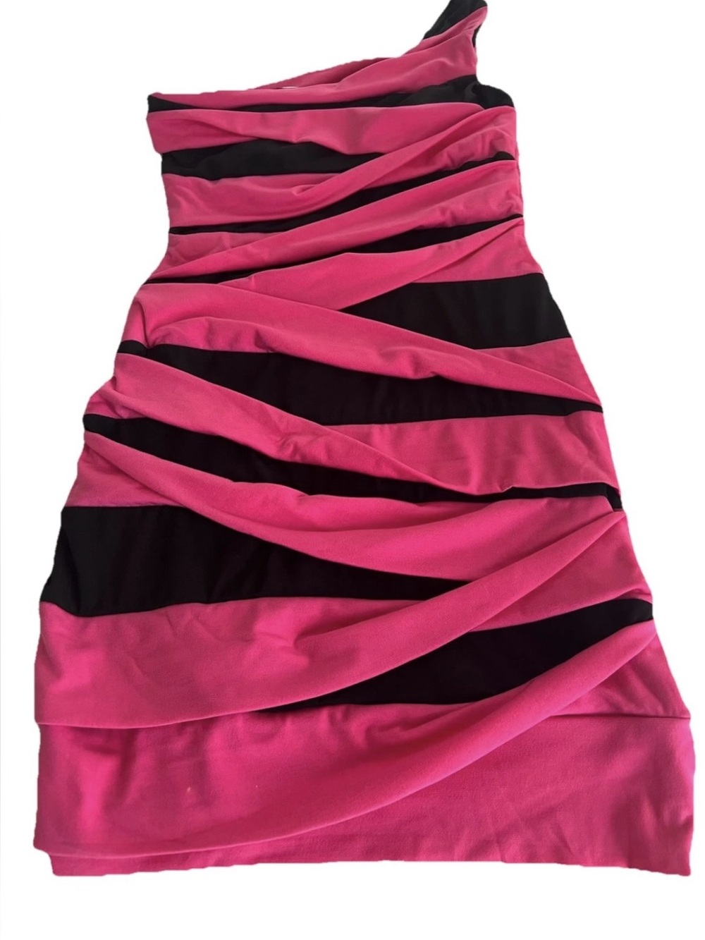 Emerald Sundae Juniors One Strap black Pink Club Dress Medium Size